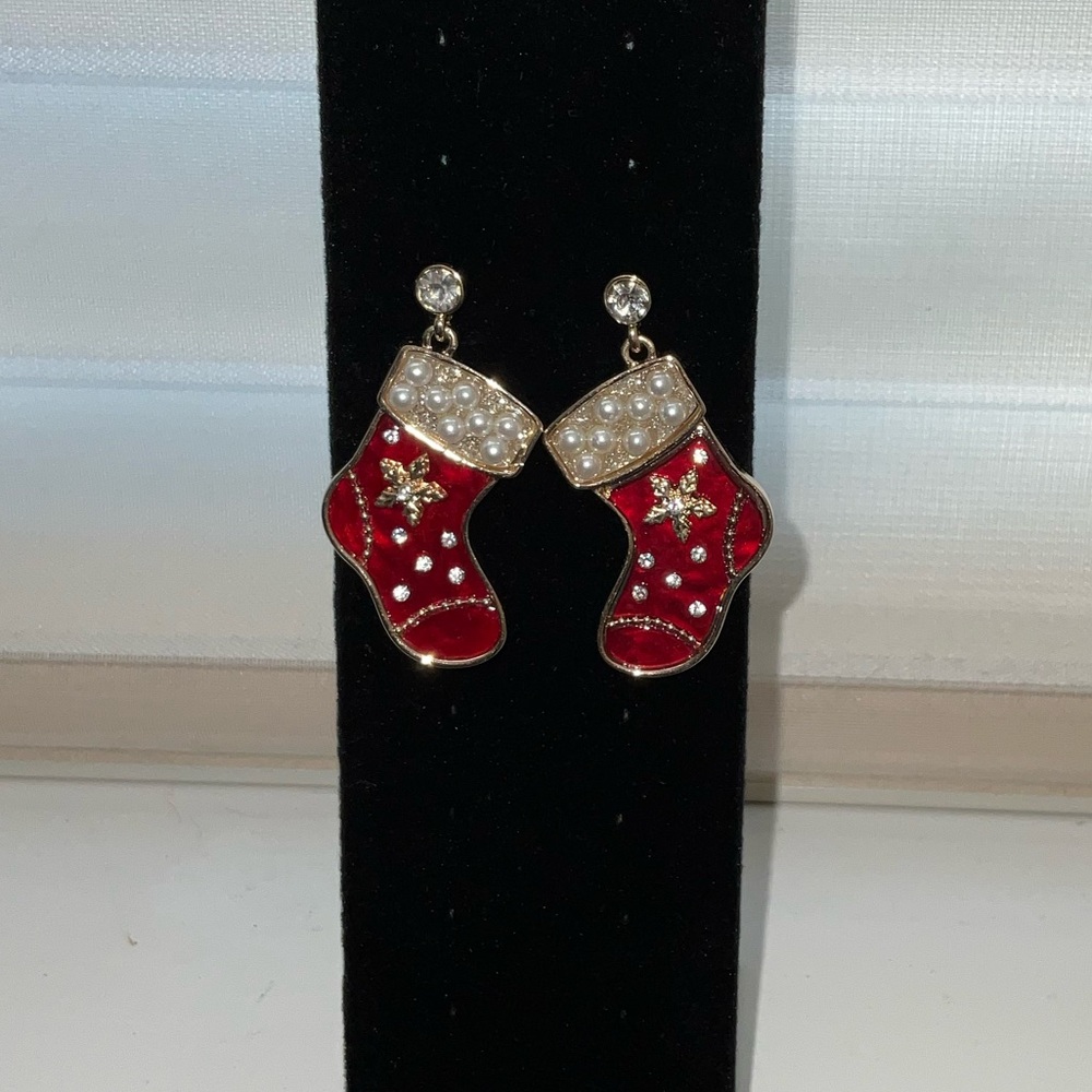 Holiday Lane Christmas Stocking Earrings